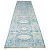 3x13 Blue and Ivory Turkish Oushak Runner