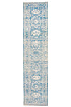 3x13 Blue and Ivory Turkish Oushak Runner