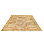 7x9 Rust and Ivory Persian Bahtiyari Distressed Area Rug