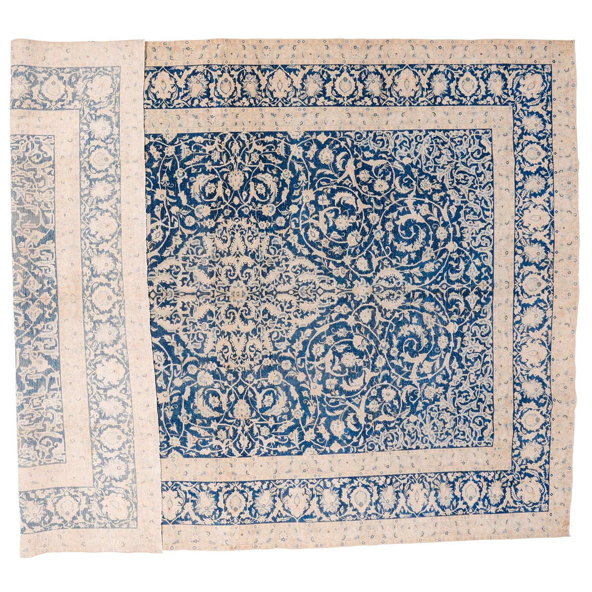 9x13 Navy and Ivory Persian Traditional Rug