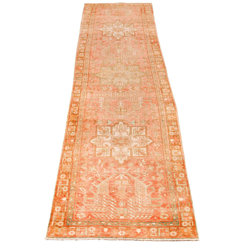 3x13 Rust and Ivory Persian Runner