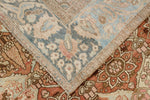 7x10 Rust and Ivory Persian Rug