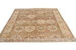 7x10 Rust and Ivory Persian Rug