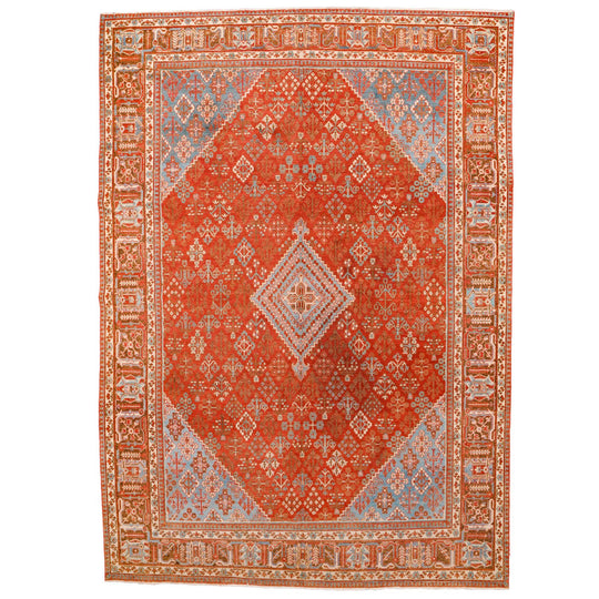 9x12 Rust and Brown Persian Rug