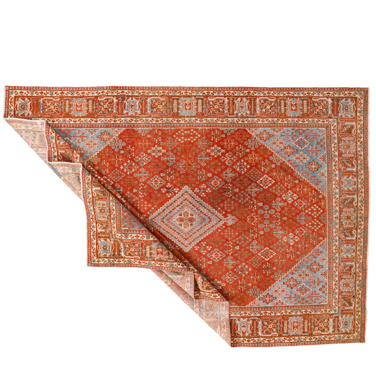 9x12 Rust and Brown Persian Rug