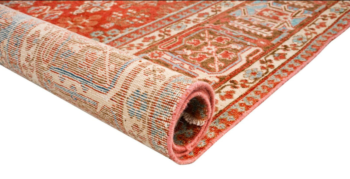 9x12 Rust and Brown Persian Rug