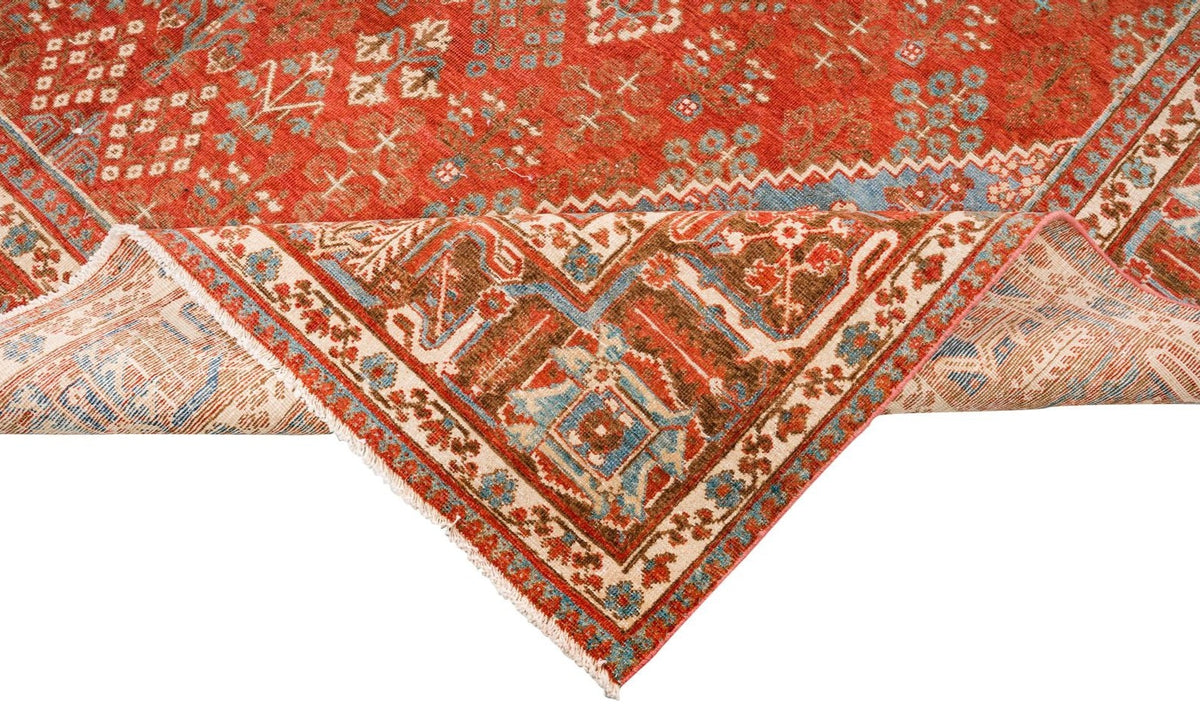 9x12 Rust and Brown Persian Rug