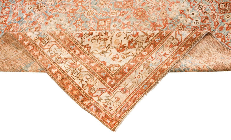 6x16 Blue and Beige Persian Tribal Runner