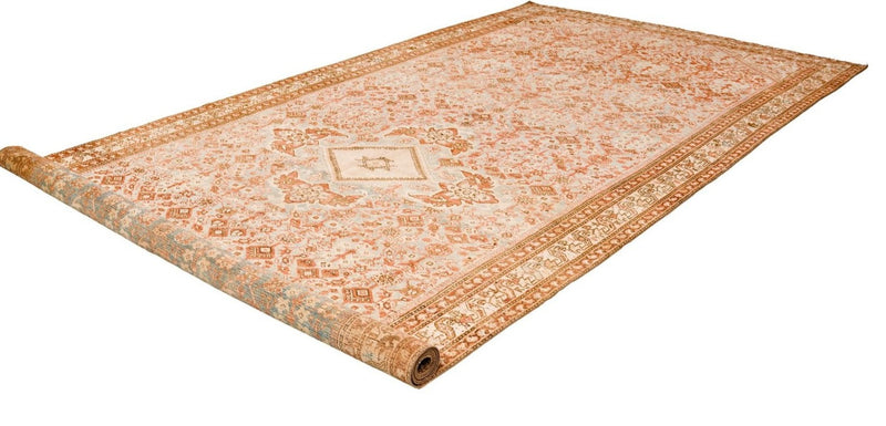 6x16 Blue and Beige Persian Tribal Runner