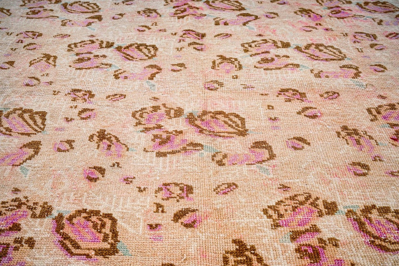 6x9 Pink and Pink Persian Rug