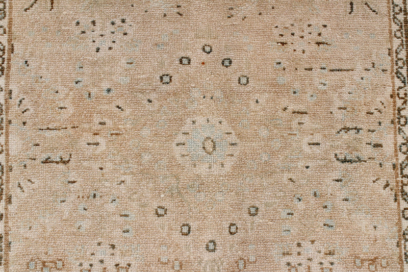 3x14 Beige and Brown Persian Traditional Runner