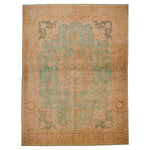 10x13 Beige and Green Persian Traditional Rug