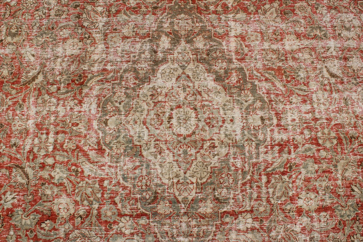 8x11 Red and Beige Persian Traditional Rug