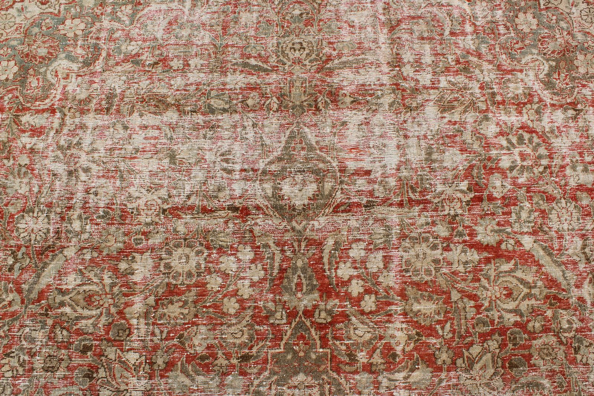 8x11 Red and Beige Persian Traditional Rug