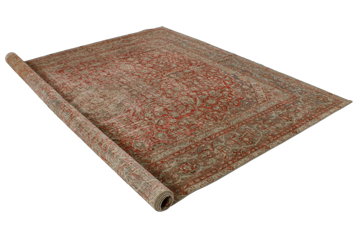 8x11 Red and Beige Persian Traditional Rug