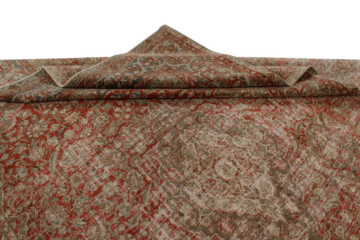 8x11 Red and Beige Persian Traditional Rug