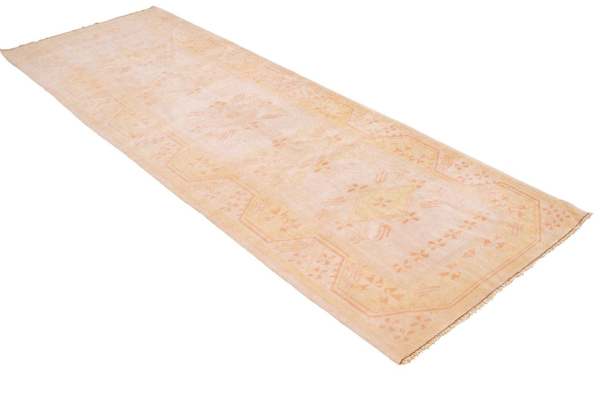 3x10 Ivory and Yellow Turkish Milas Runner