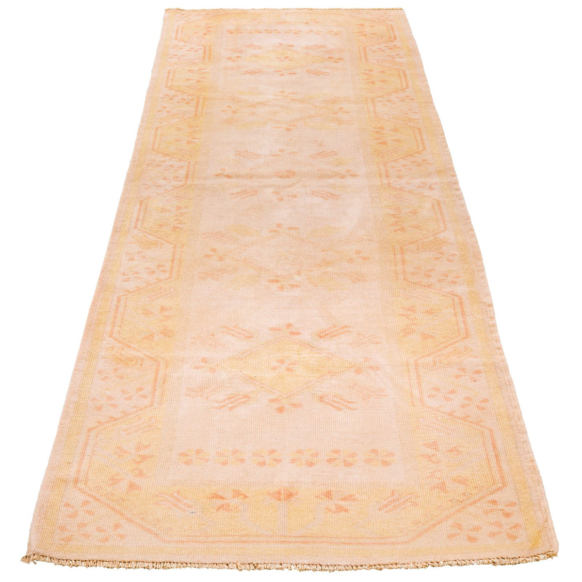 3x10 Ivory and Yellow Turkish Milas Runner