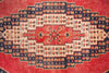 Vintage Handmade 5x9 Pink and Navy Anatolian Turkish Tribal Distressed Area Rug