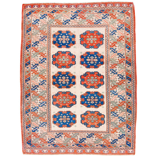 4x6 Multicolor Turkish Tribal Rug