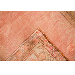 Vintage Handmade 4x6 Pink and Rust Anatolian Turkish Tribal Distressed Area Rug