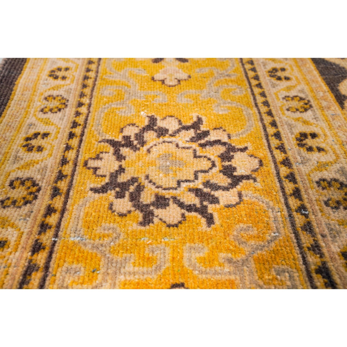 5x8 Beige and Brown Turkish Traditional Rug