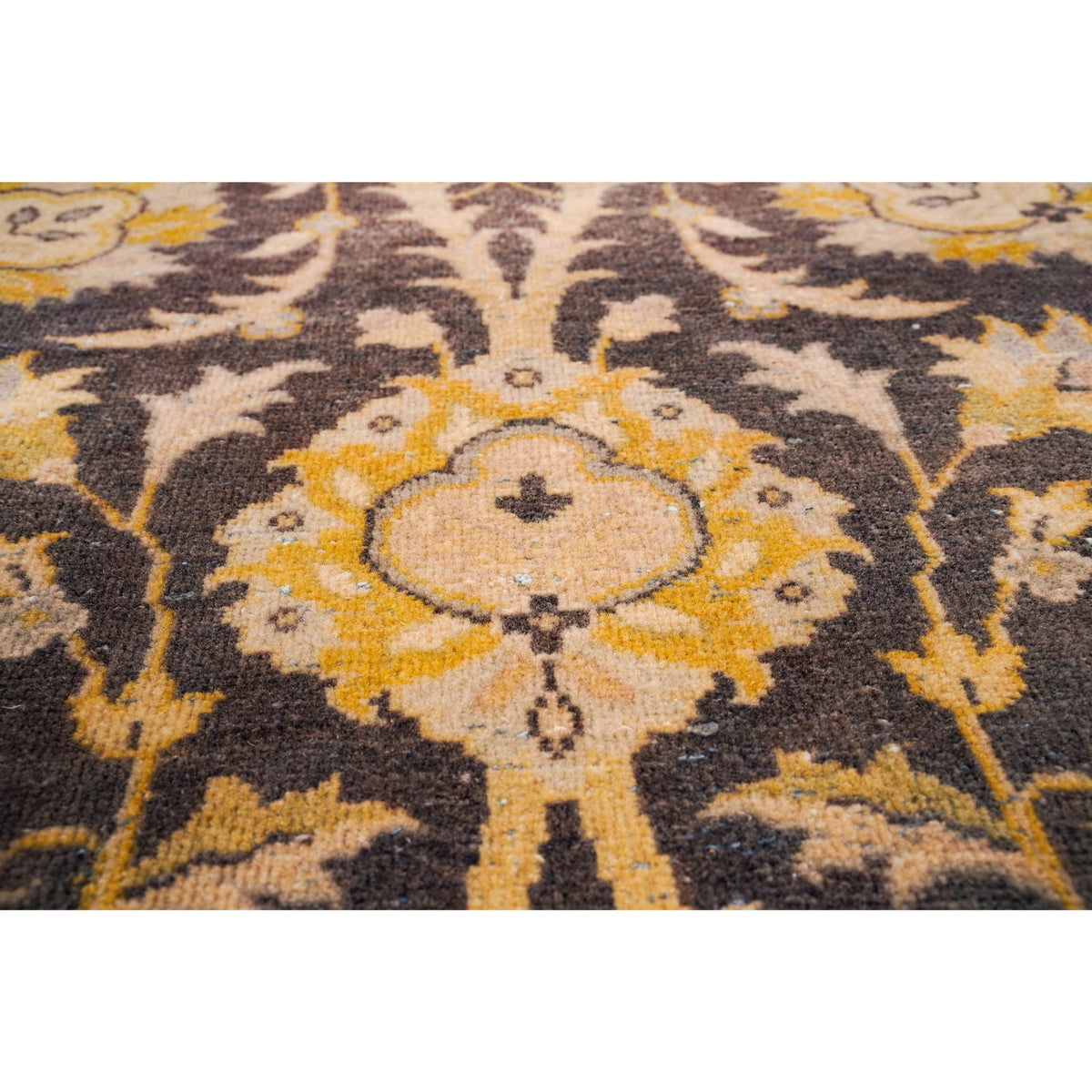 5x8 Beige and Brown Turkish Traditional Rug