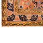 Vintage Handmade 3x7 Multicolor Anatolian Turkish Tribal Distressed Area Rug