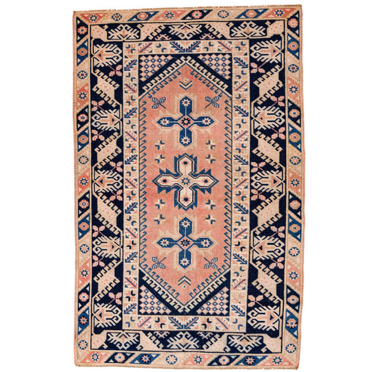 4x6 Multicolor Turkish Tribal Rug