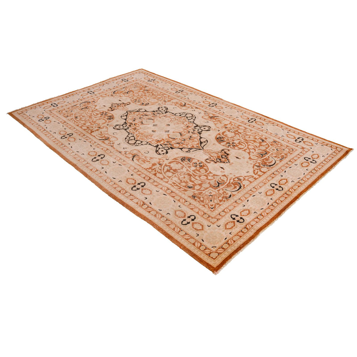 5x7 Beige Turkish Traditional Rug