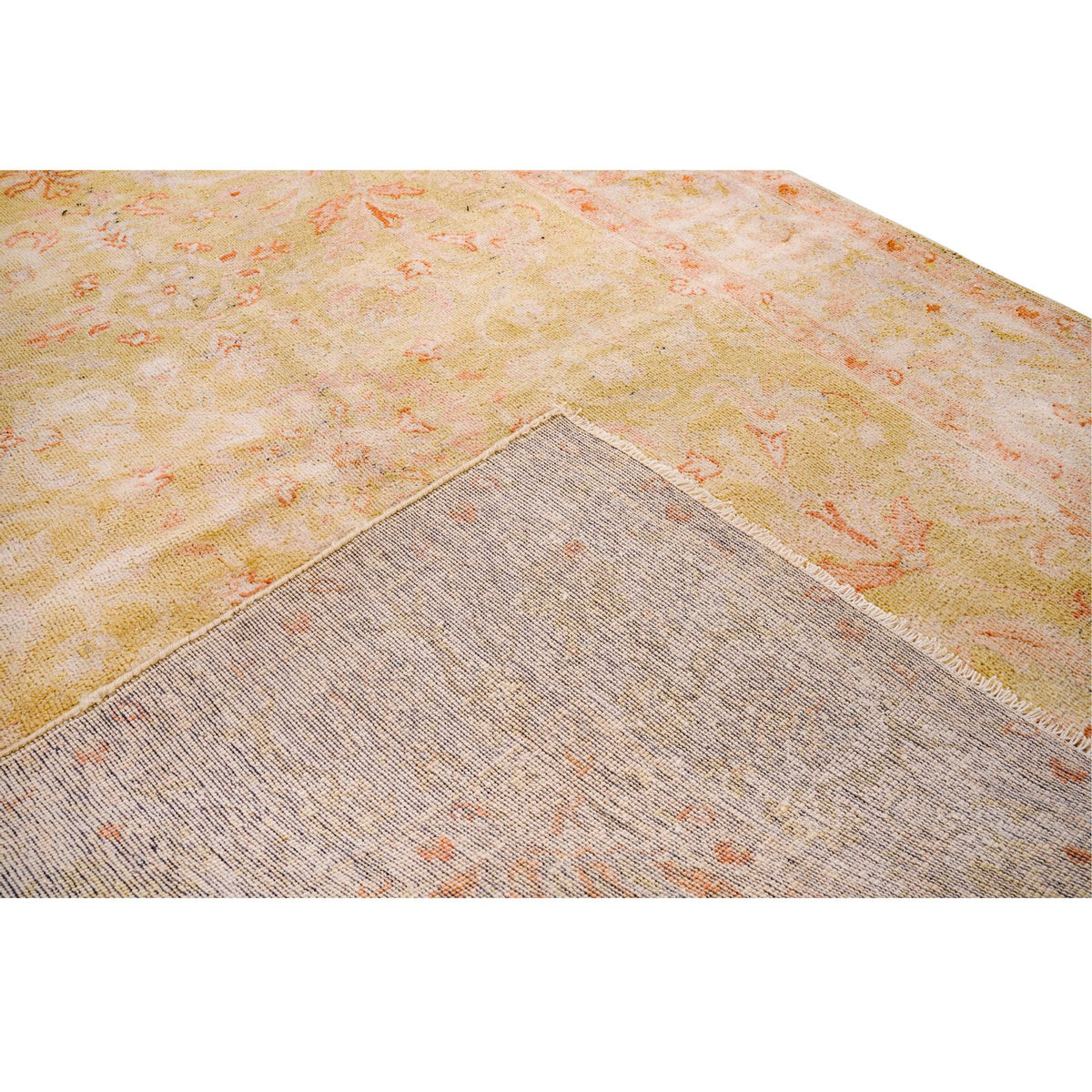 4x6 Beige Turkish Oushak Rug