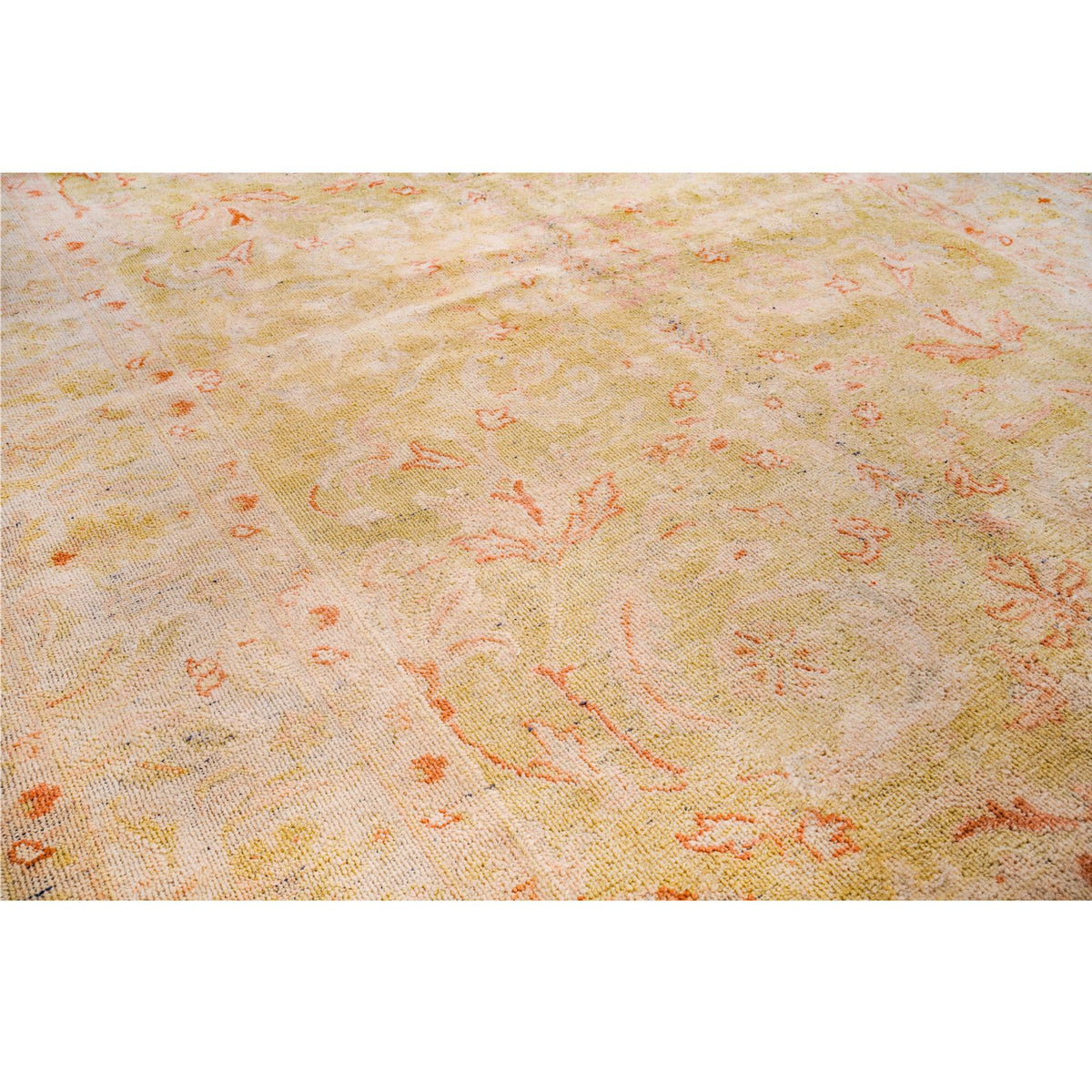 4x6 Beige Turkish Oushak Rug
