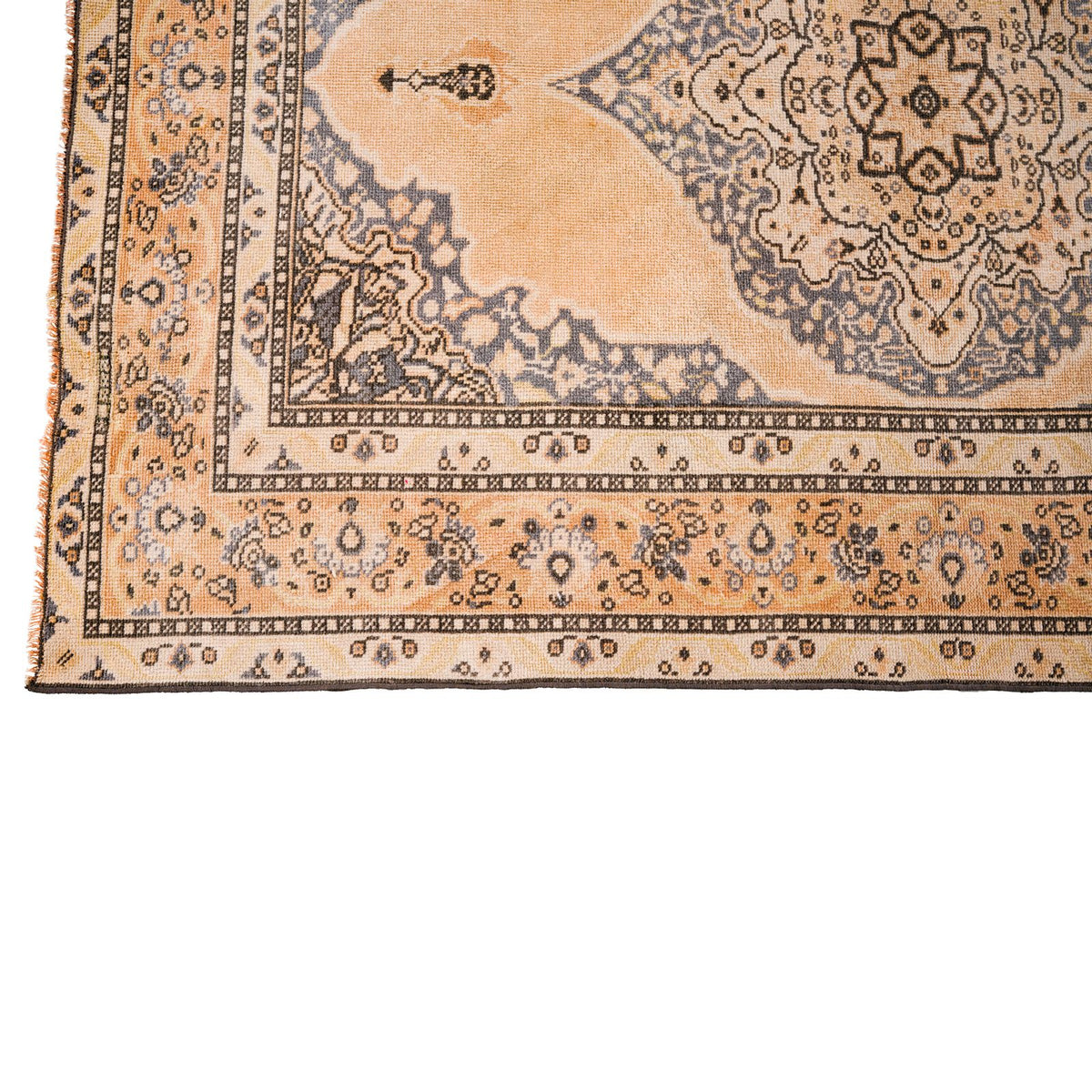 4x6 Beige and Gray Turkish Traditional Rug