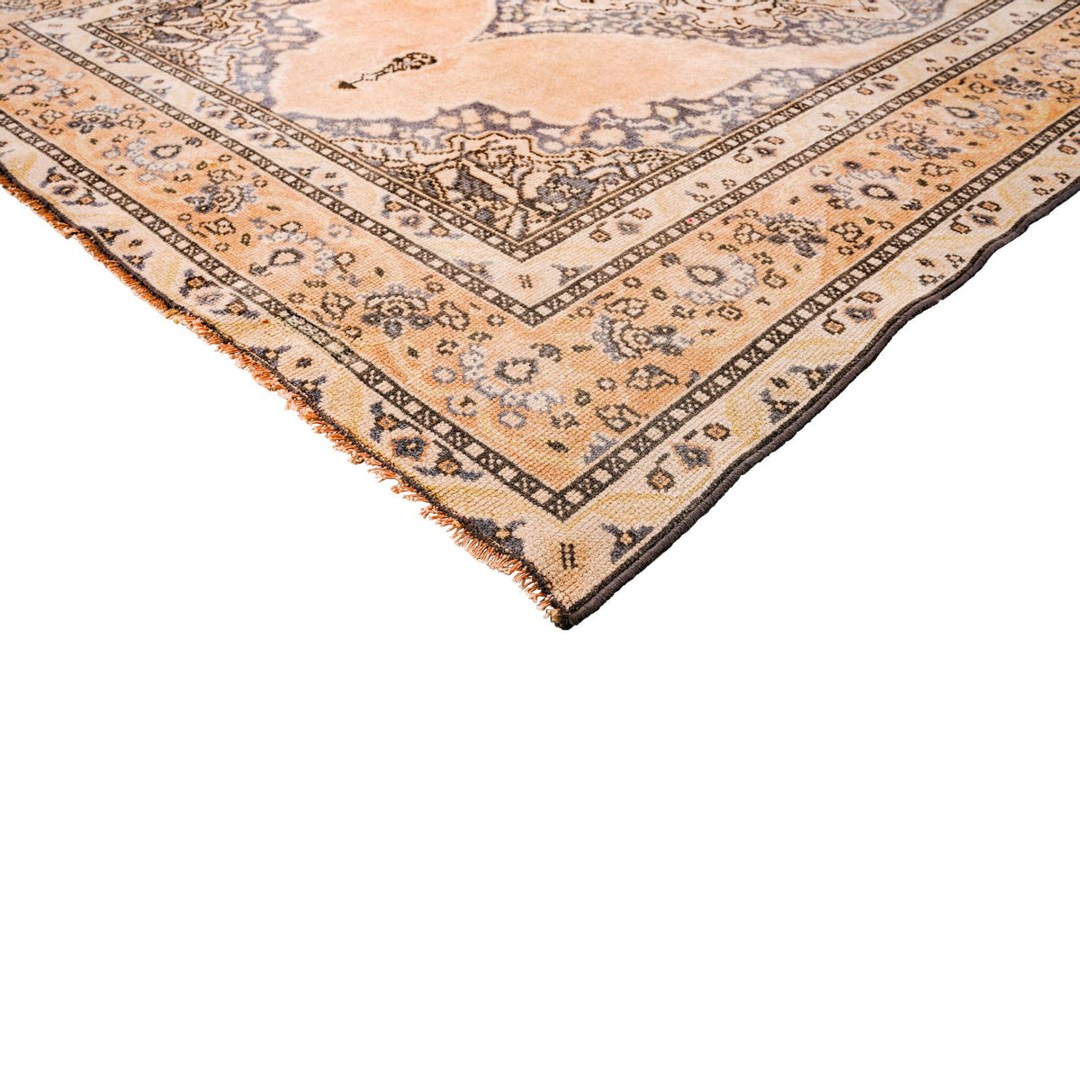 4x6 Beige and Gray Turkish Traditional Rug