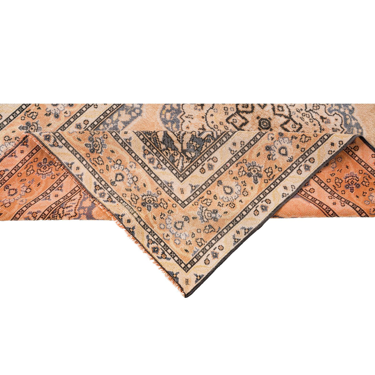 4x6 Beige and Gray Turkish Traditional Rug