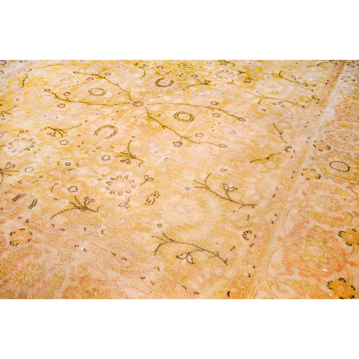 3x16 Beige and Brown Turkish Oushak Runner