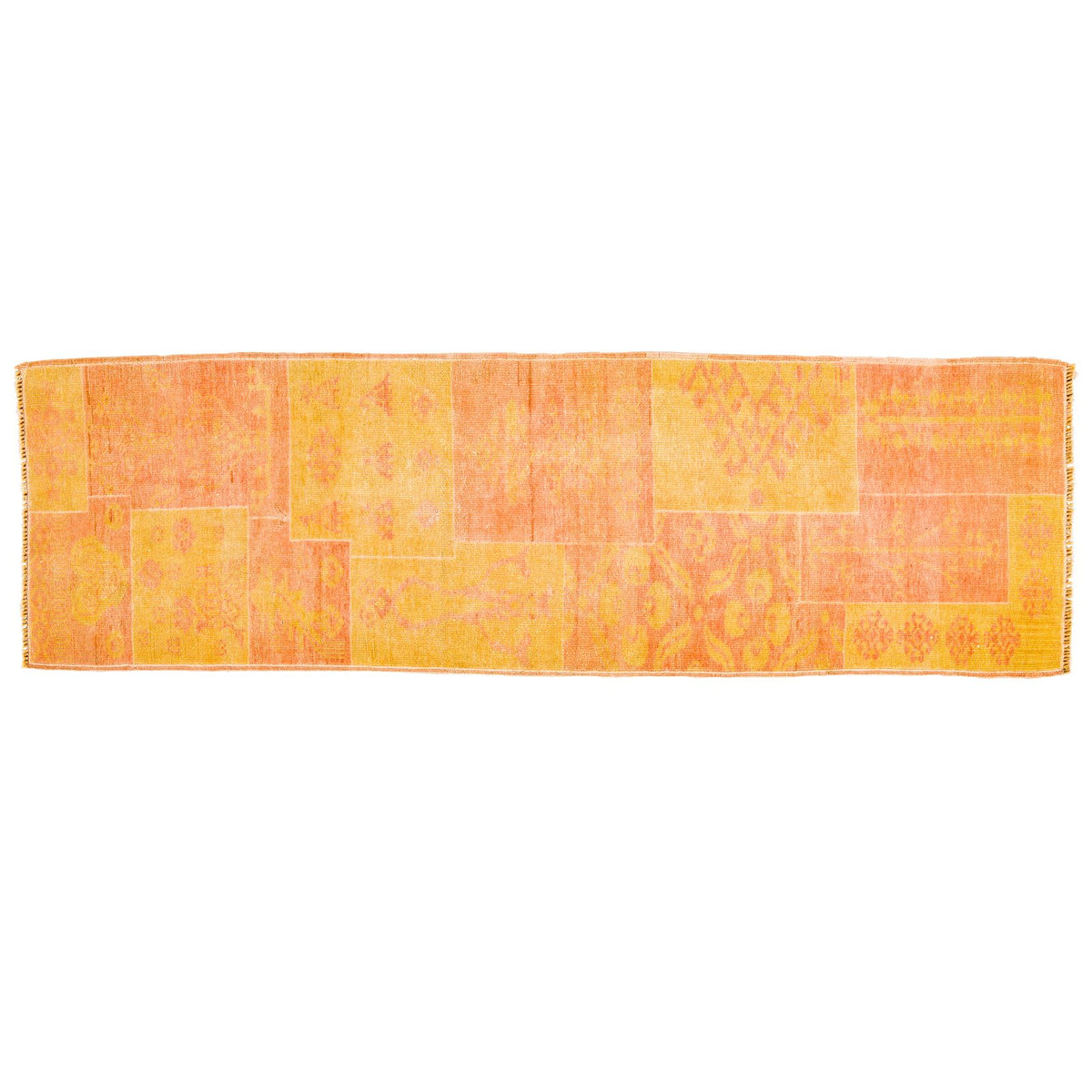 2x7 Beige and Rust Turkish Traditional Runner