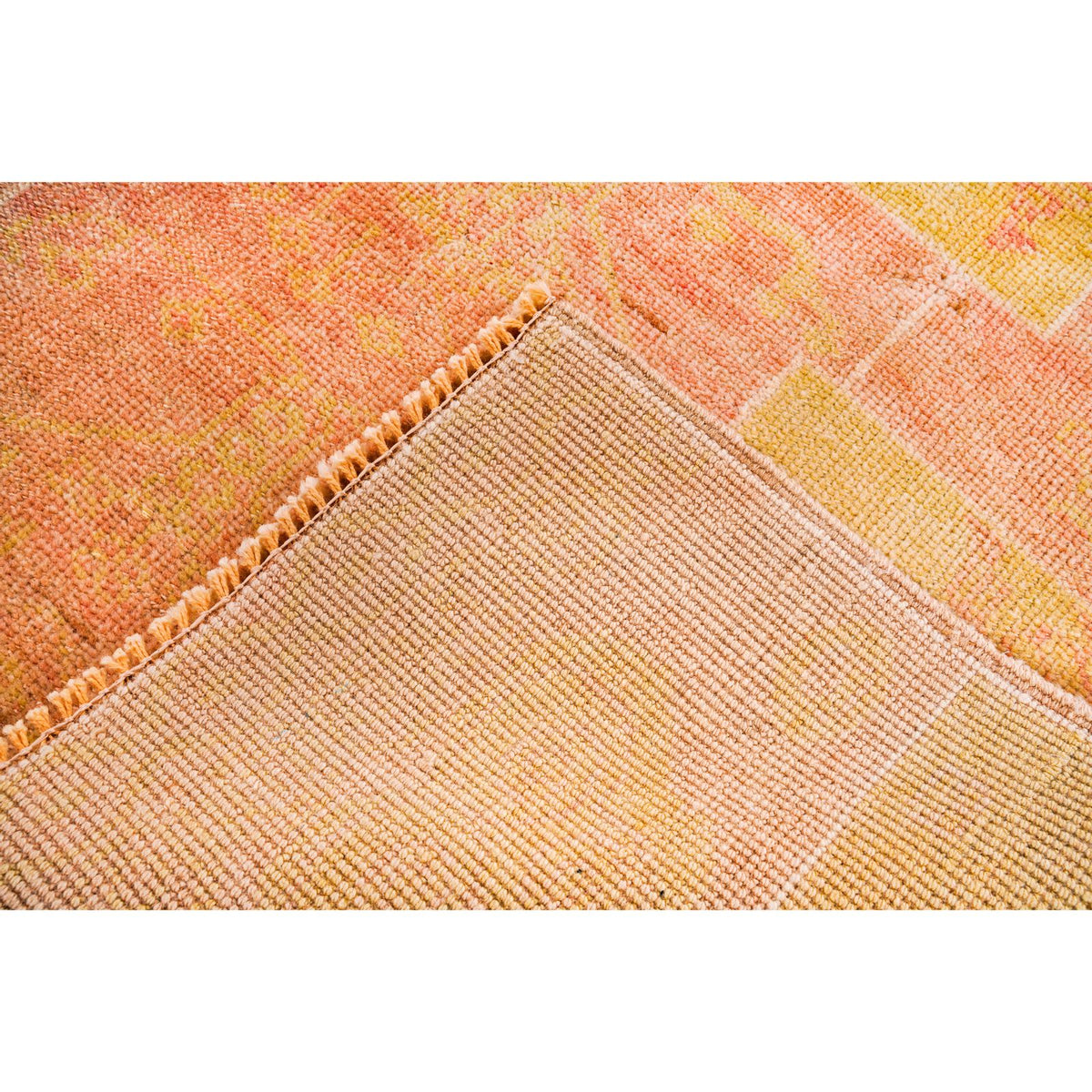 2x7 Beige and Rust Turkish Traditional Runner