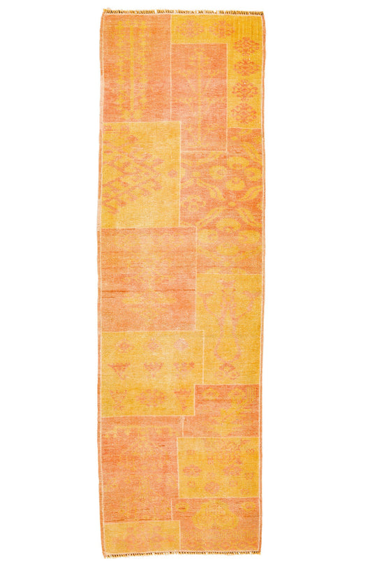 2x7 Beige and Rust Turkish Traditional Runner