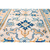 Vintage Handmade 3x12 Beige and Blue Anatolian Caucasian Traditional Distressed Area Runner