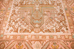 Vintage Handmade 3x14 Brown and Beige Anatolian Caucasian Traditional Distressed Area Runner