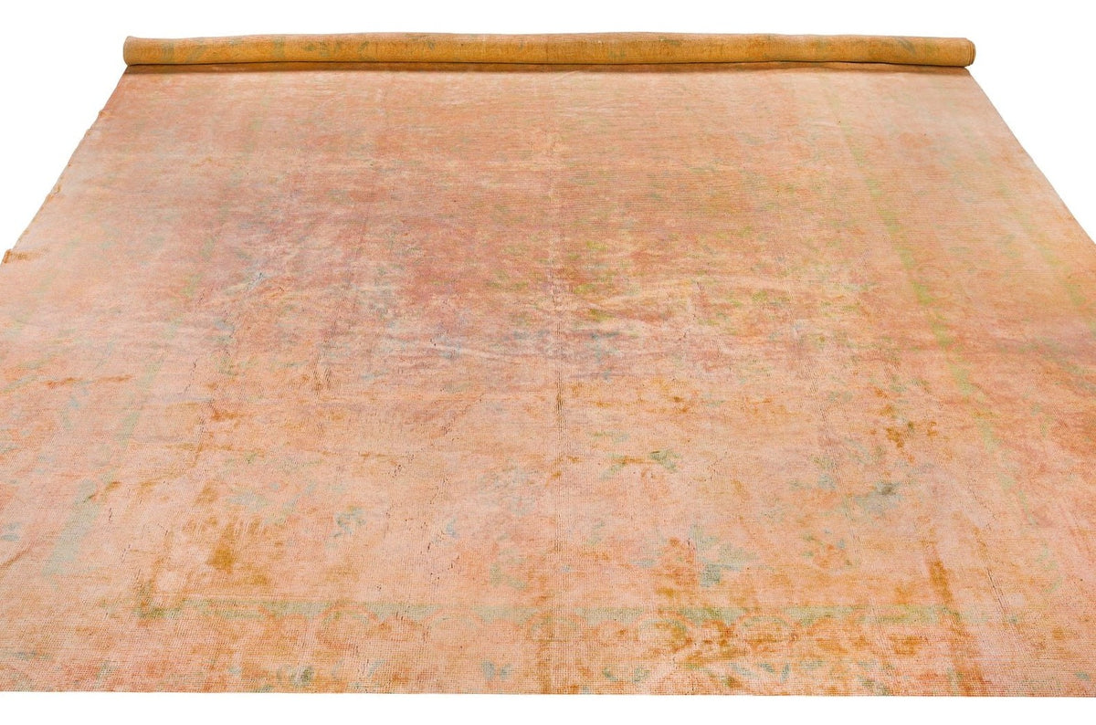 12x17 Beige Turkish Oushak Rug