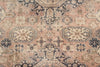 Vintage Handmade 7x10 Brown and Beige Anatolian Caucasian Traditional Distressed Area Rug