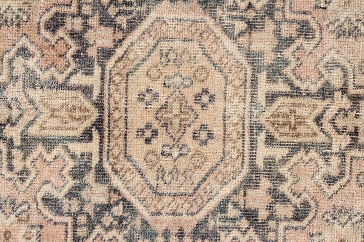 7x10 Brown and Beige Kazak Tribal Rug