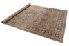 Vintage Handmade 7x10 Brown and Beige Anatolian Caucasian Traditional Distressed Area Rug