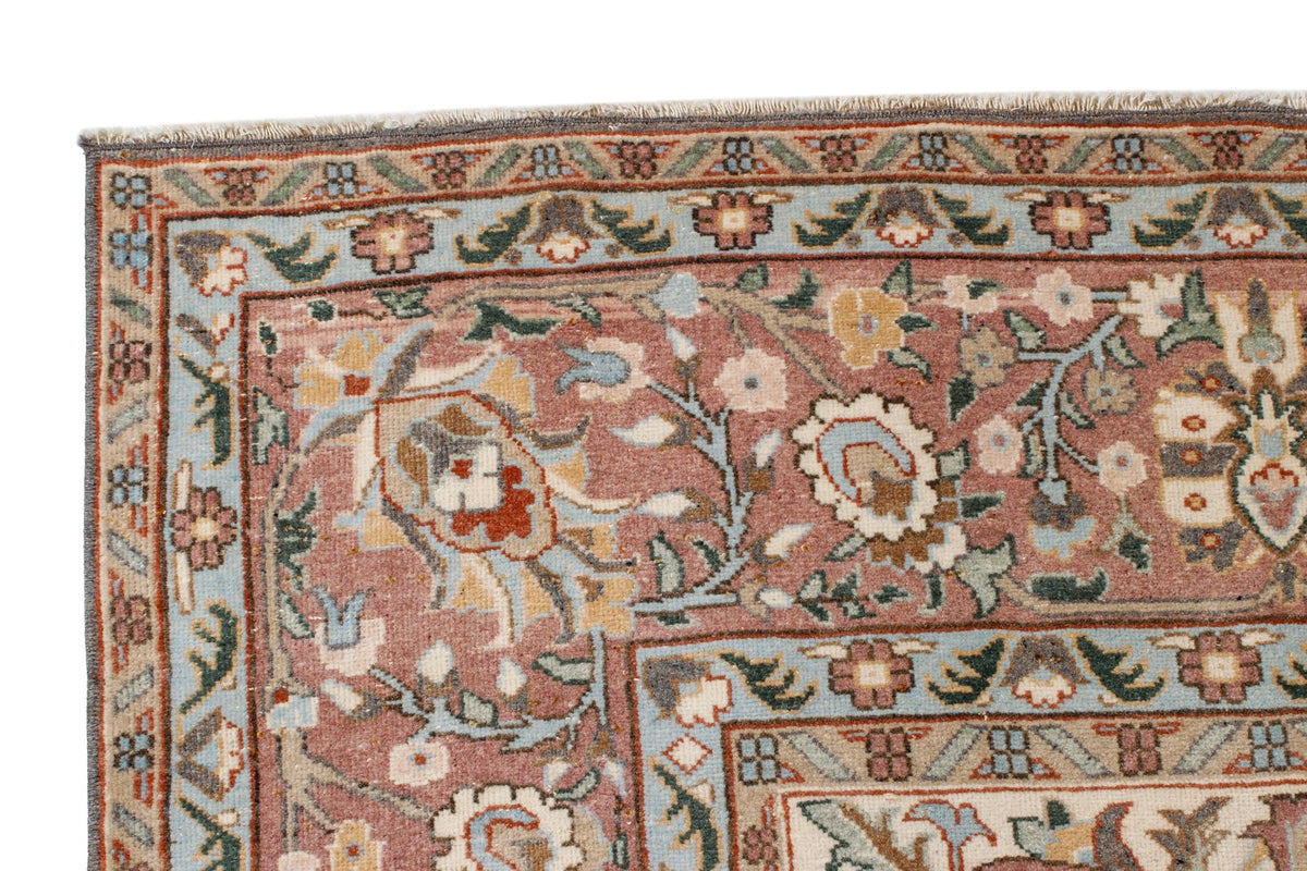 8x12 Gray and Beige Turkish Tribal Rug