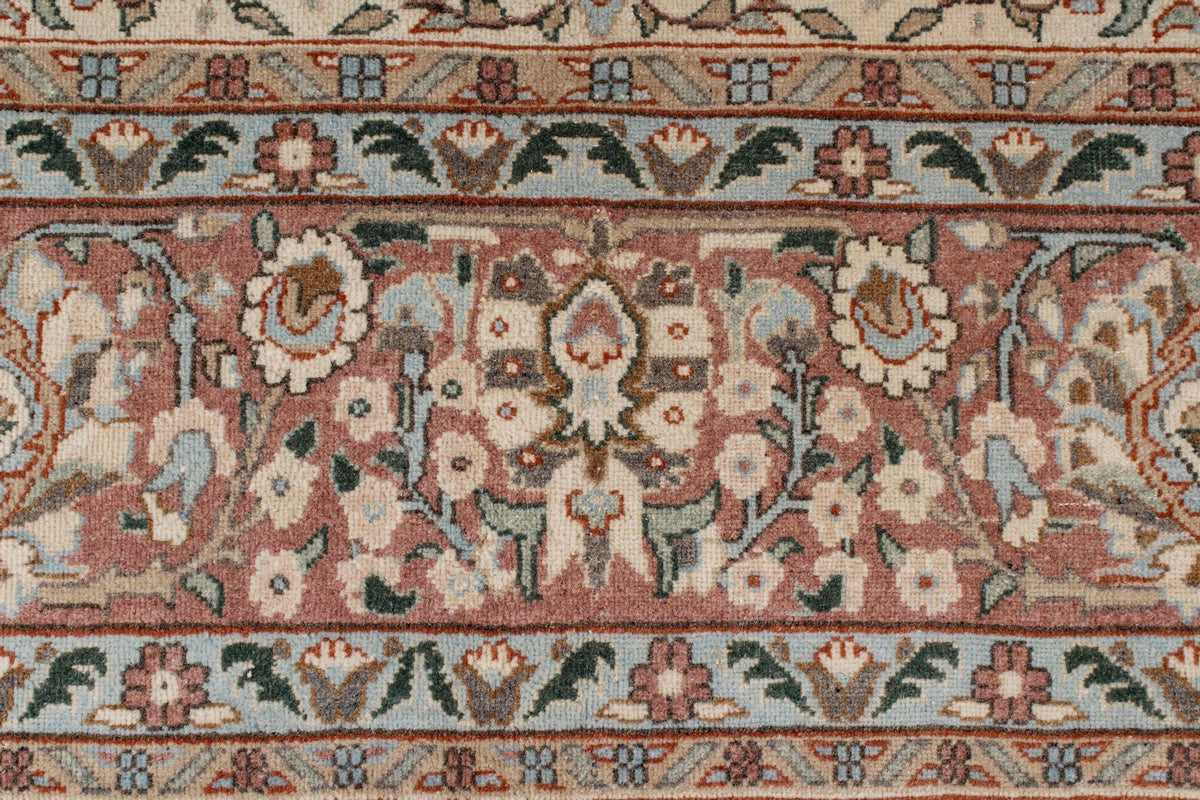 8x12 Gray and Beige Turkish Tribal Rug