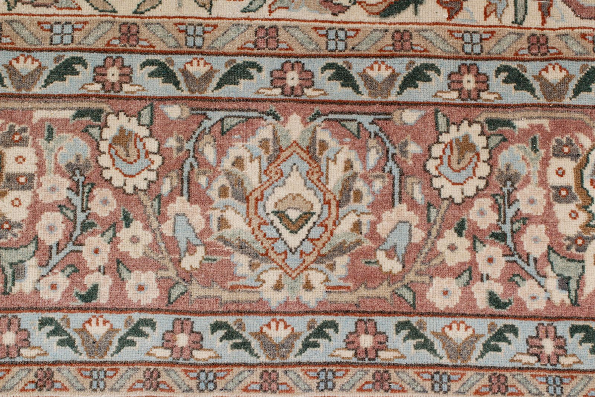 8x12 Gray and Beige Turkish Tribal Rug