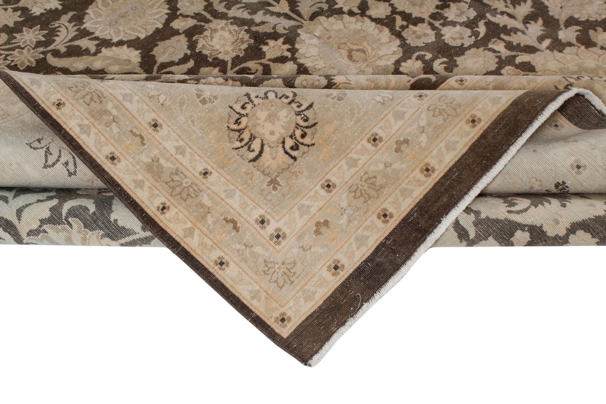 10x14 Beige and Brown Persian Traditional Rug