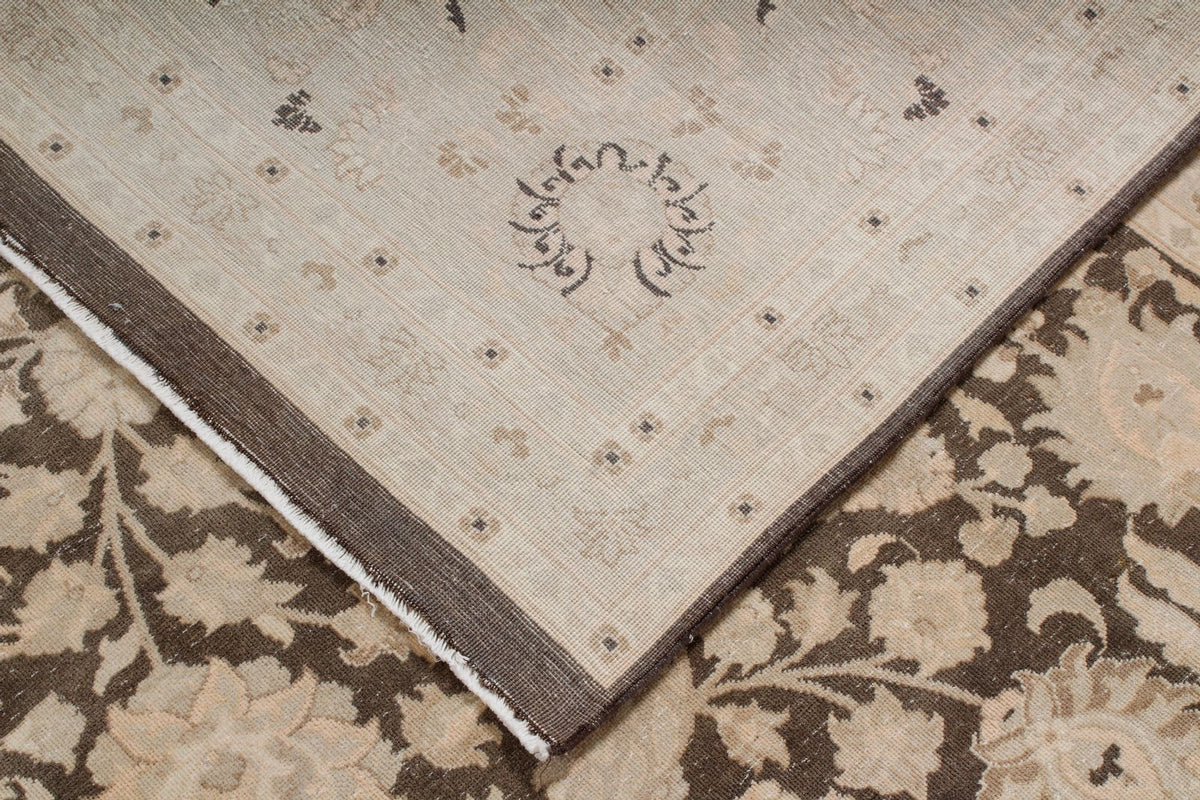 10x14 Beige and Brown Persian Traditional Rug